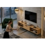 Szafka RTV-67 Drewno Lite Dąb Loft Lakier Rozmiary od 100 cm do 200 cm PREMIUM